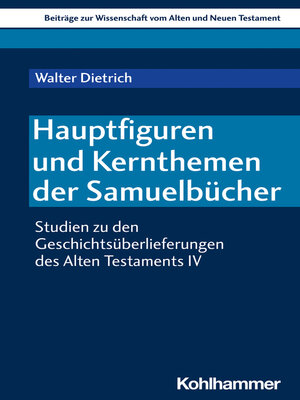 cover image of Hauptfiguren und Kernthemen der Samuelbücher